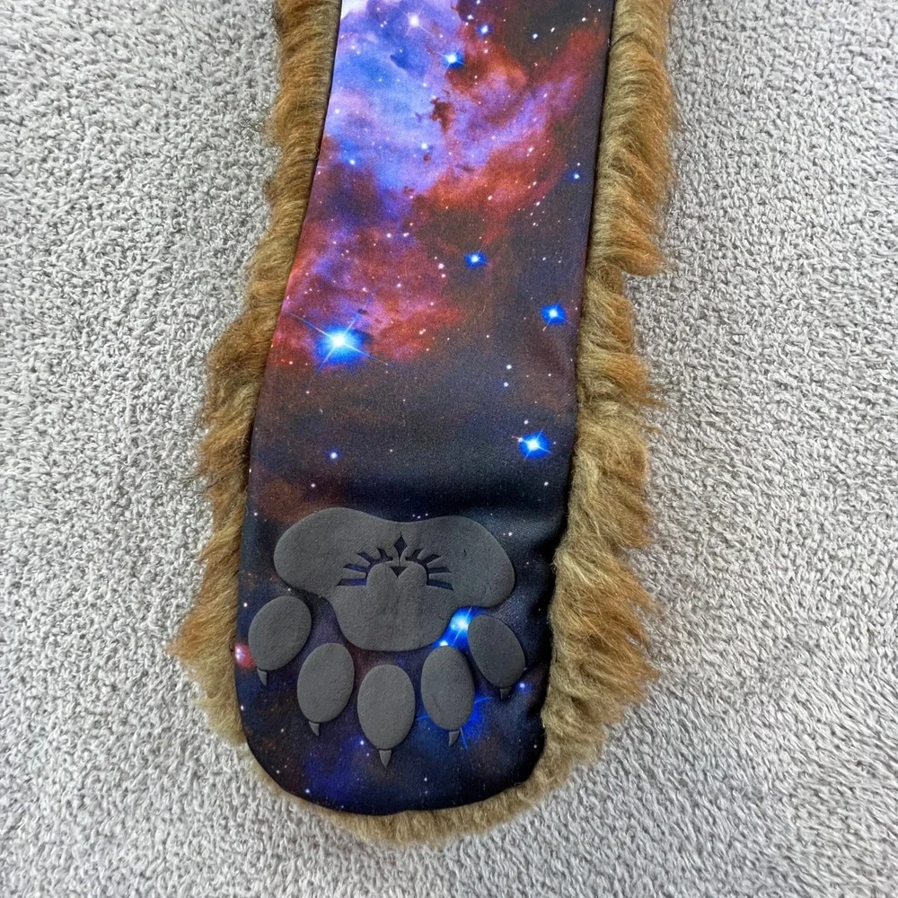 SpiritHoods Grizzly Bear Galaxy Collector Edition Faux Fur Hood Scarf Brown Rave - Picture 3 of 16